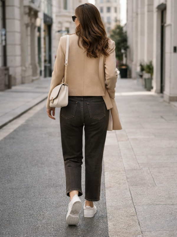 Rifle tmavohnedé "S"