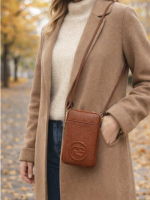 Malé kožené púzdro/kabelka na mobil